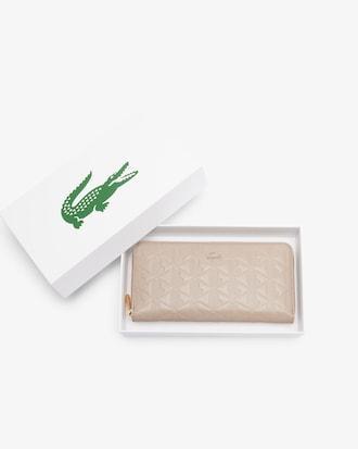 Maheki Zipped Embossed Leather Billfold Product Image