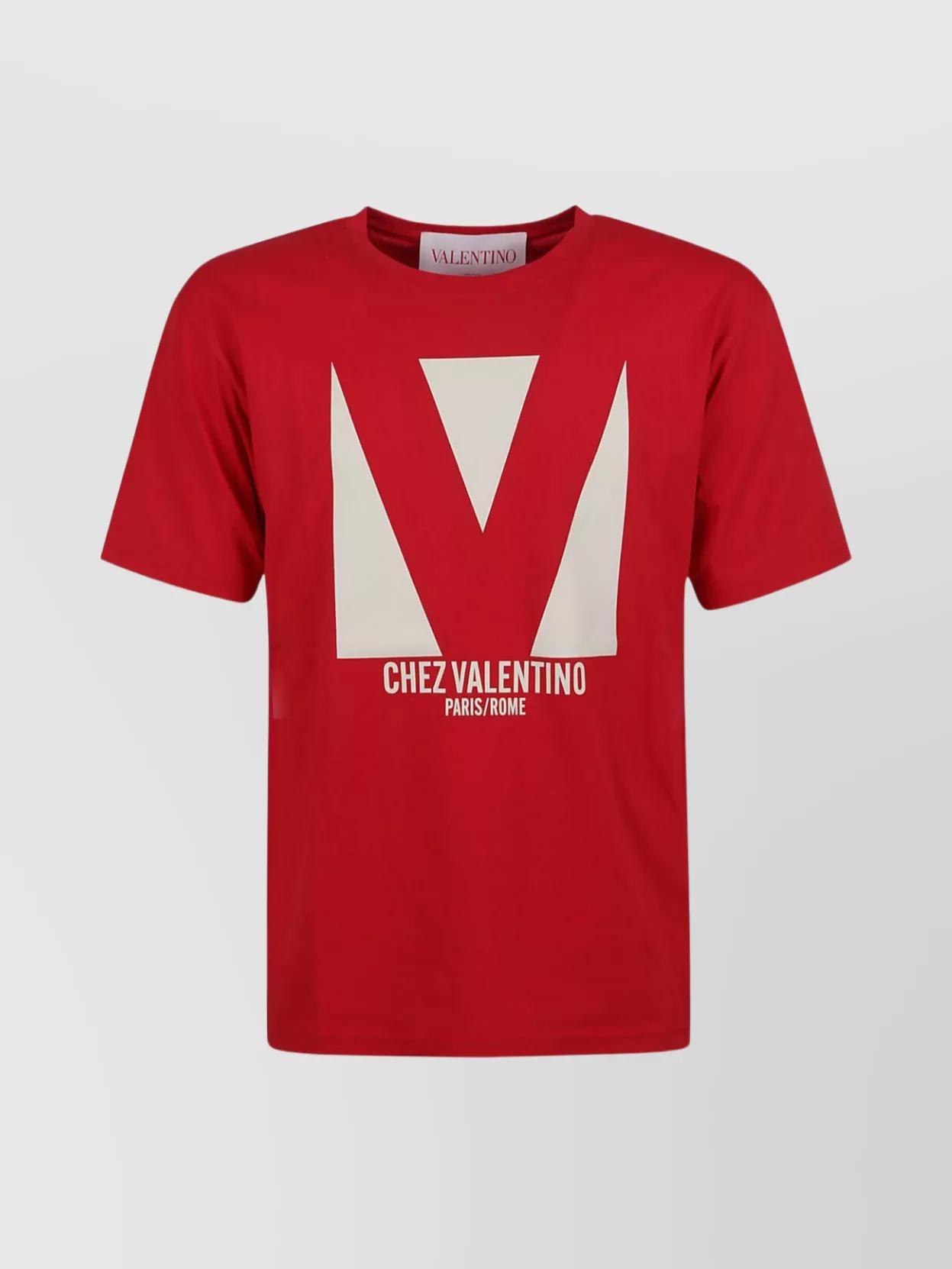 VALENTINO T-shirt Logo In Red Product Image