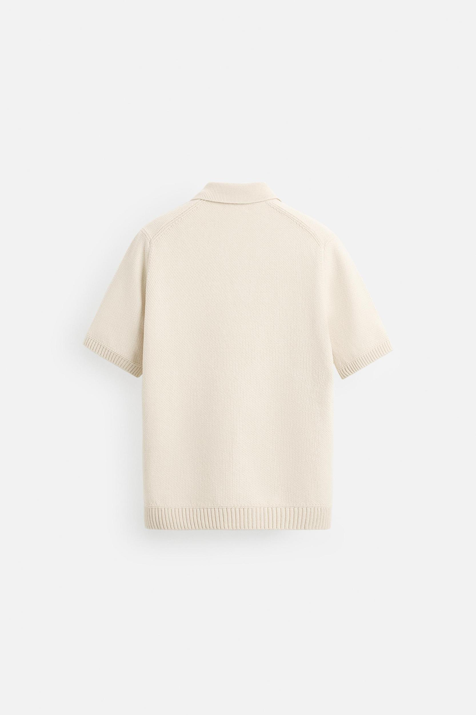 TEXTURED KNIT POLO Product Image
