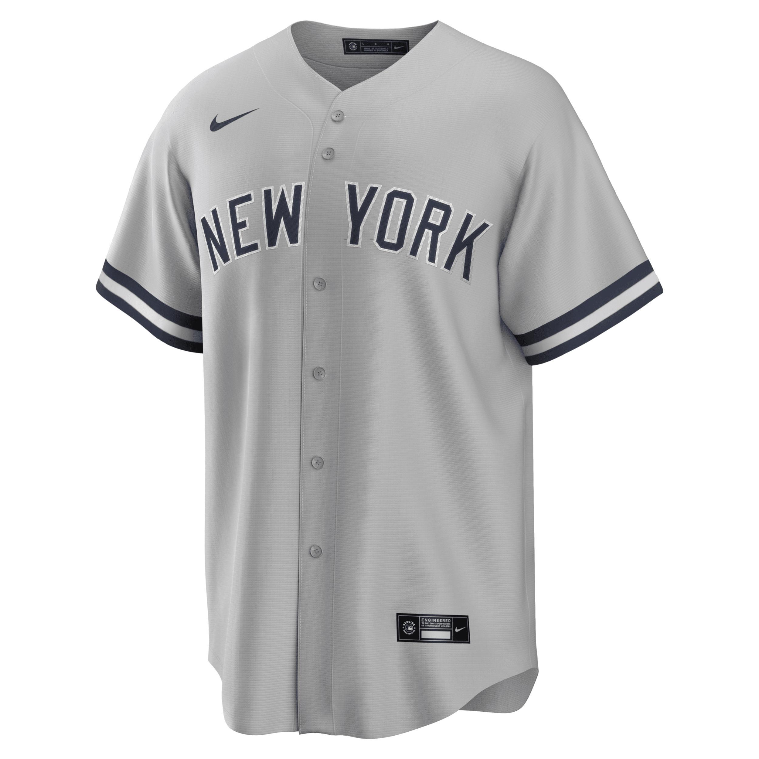 Men's Nike Gerrit Cole Gray New York Yankees Road Replica Player Name Jersey, Size: 2XL, Grey Product Image