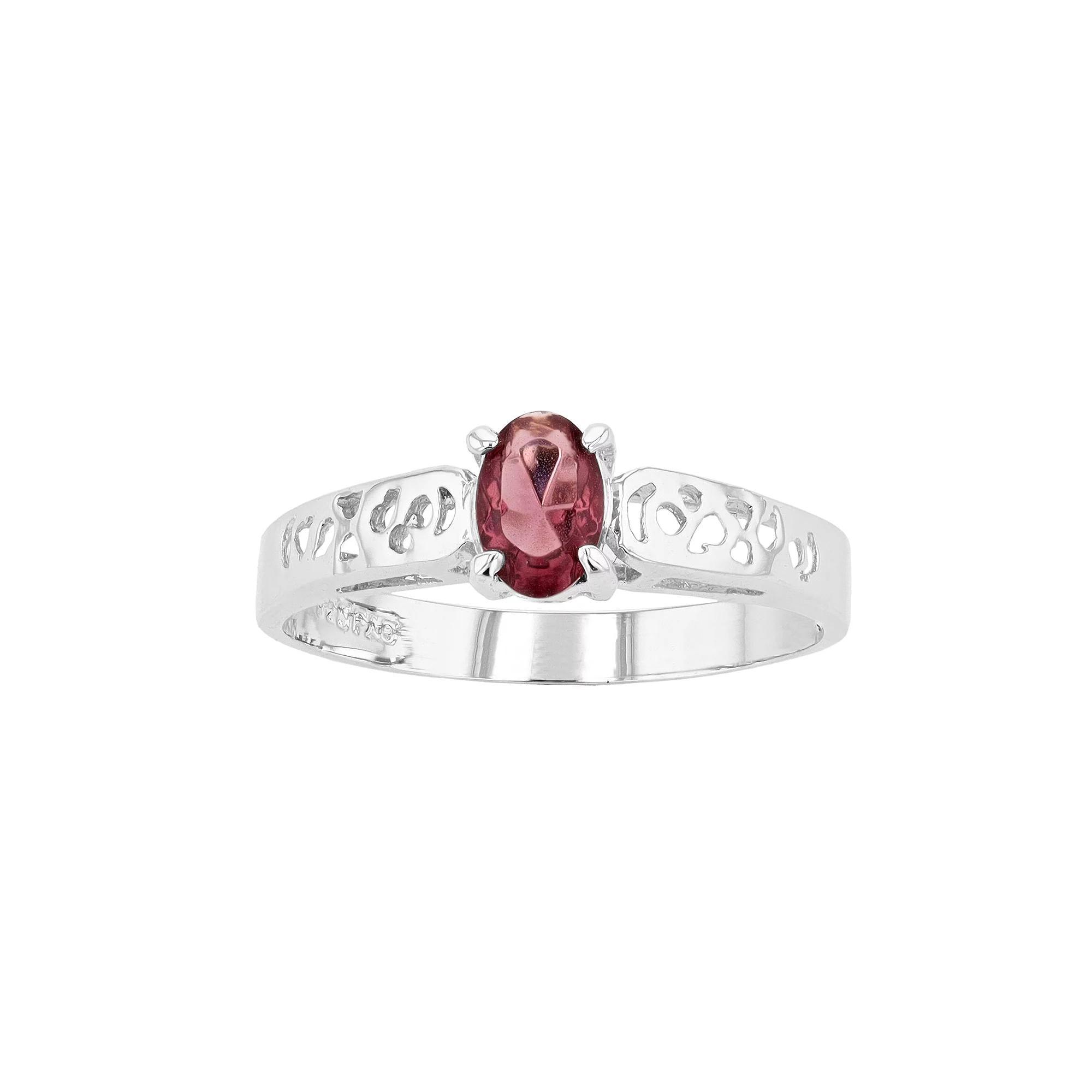 Traditions Jewelry Company Sterling Silver Crystal Birthstone Filigree Ring, Womens June Product Image