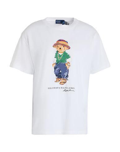 POLO RALPH LAUREN Woman T-shirt White Size L Cotton Product Image