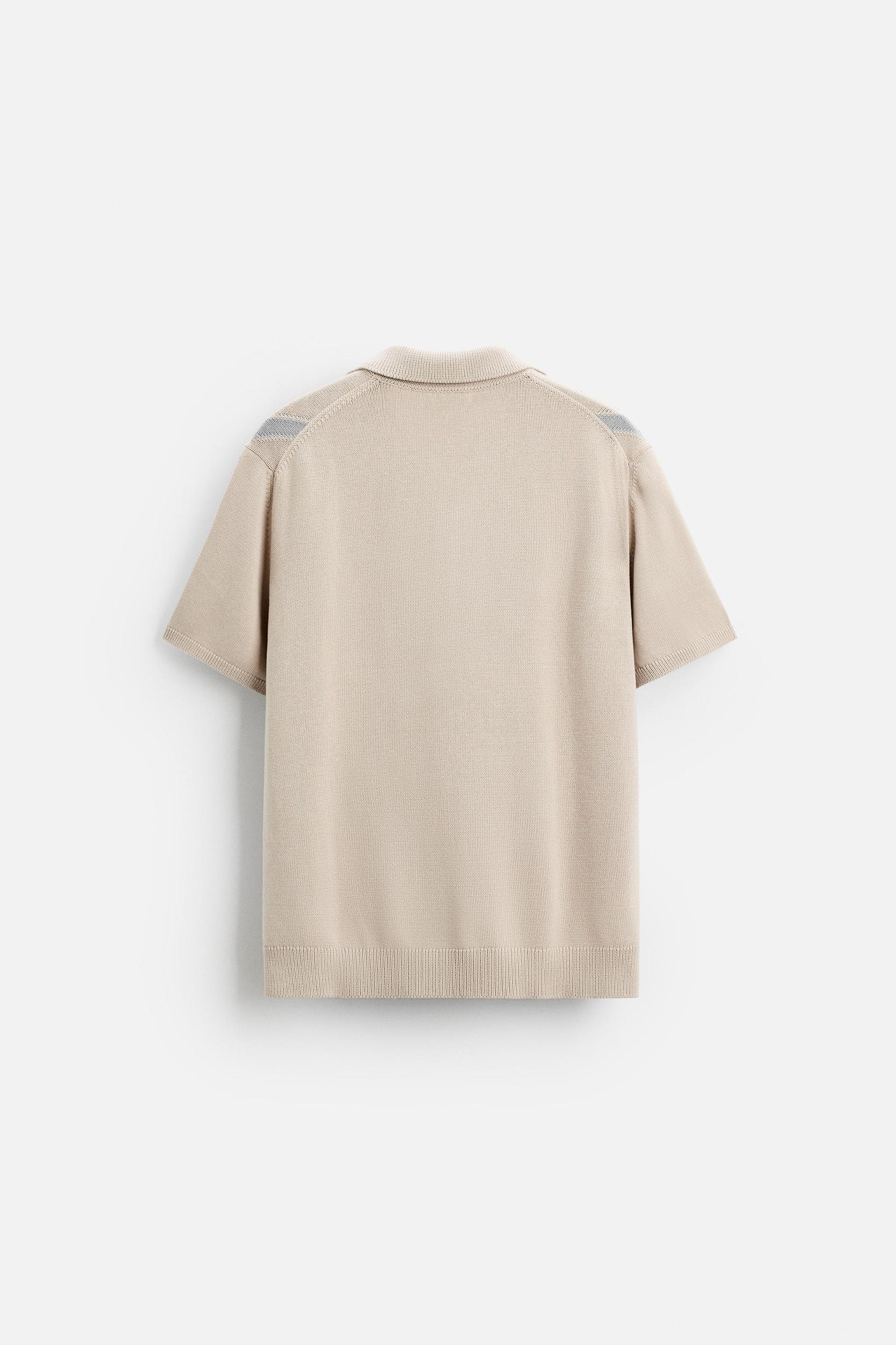 JACQUARD DIAMOND KNIT POLO Product Image