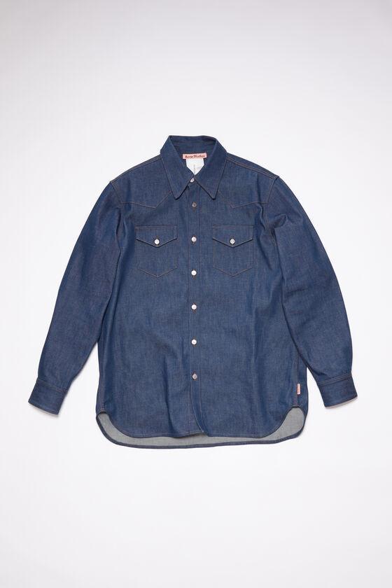 Denim button-up shirt Product Image