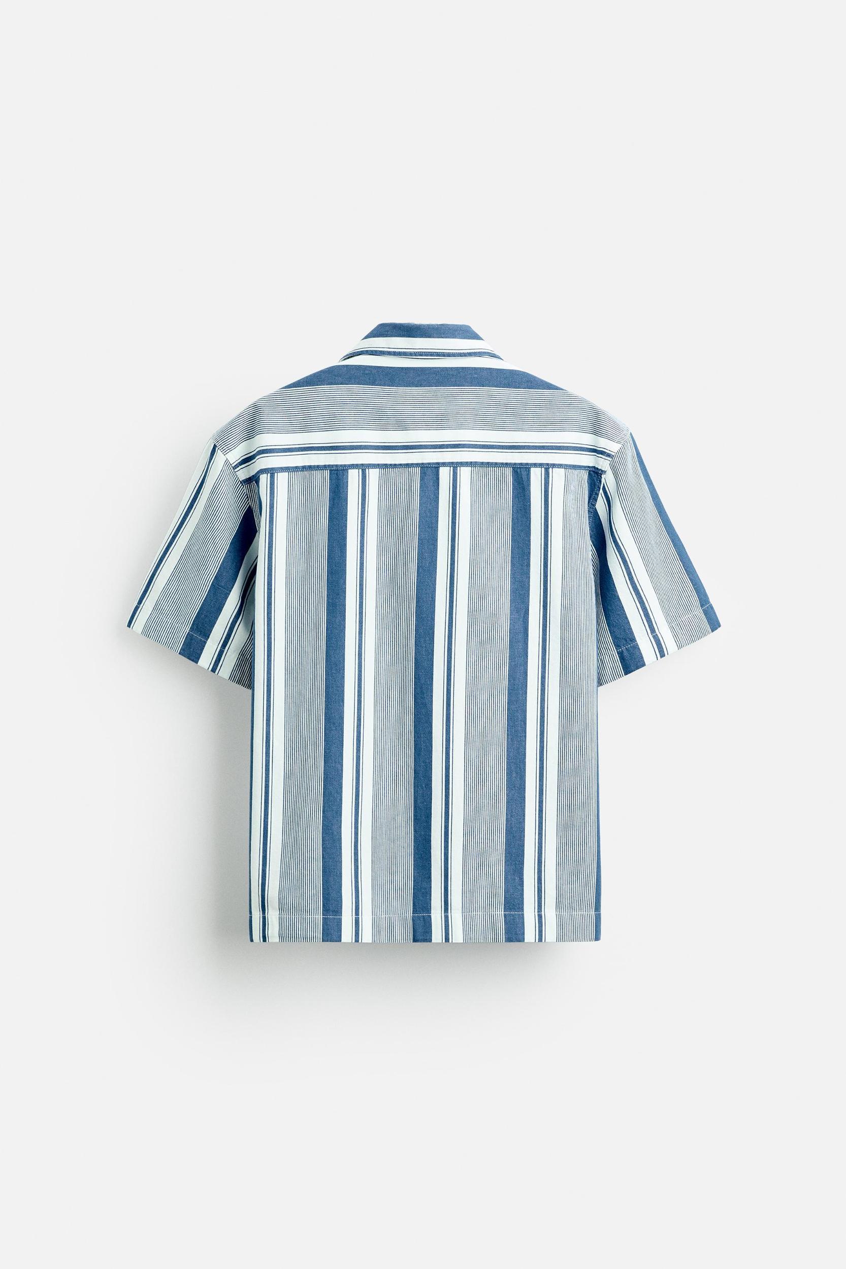 TEXTURED STRIPED SHIRT Product Image