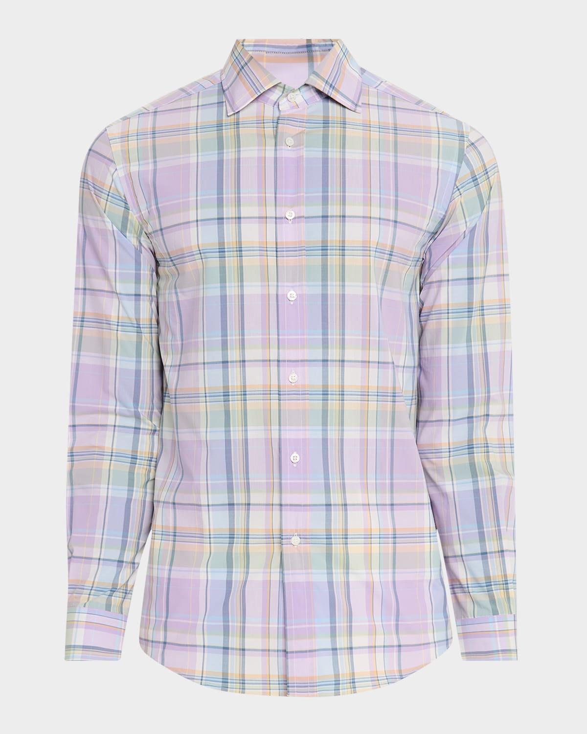 Mens Plaid Sport Shirt Product Image
