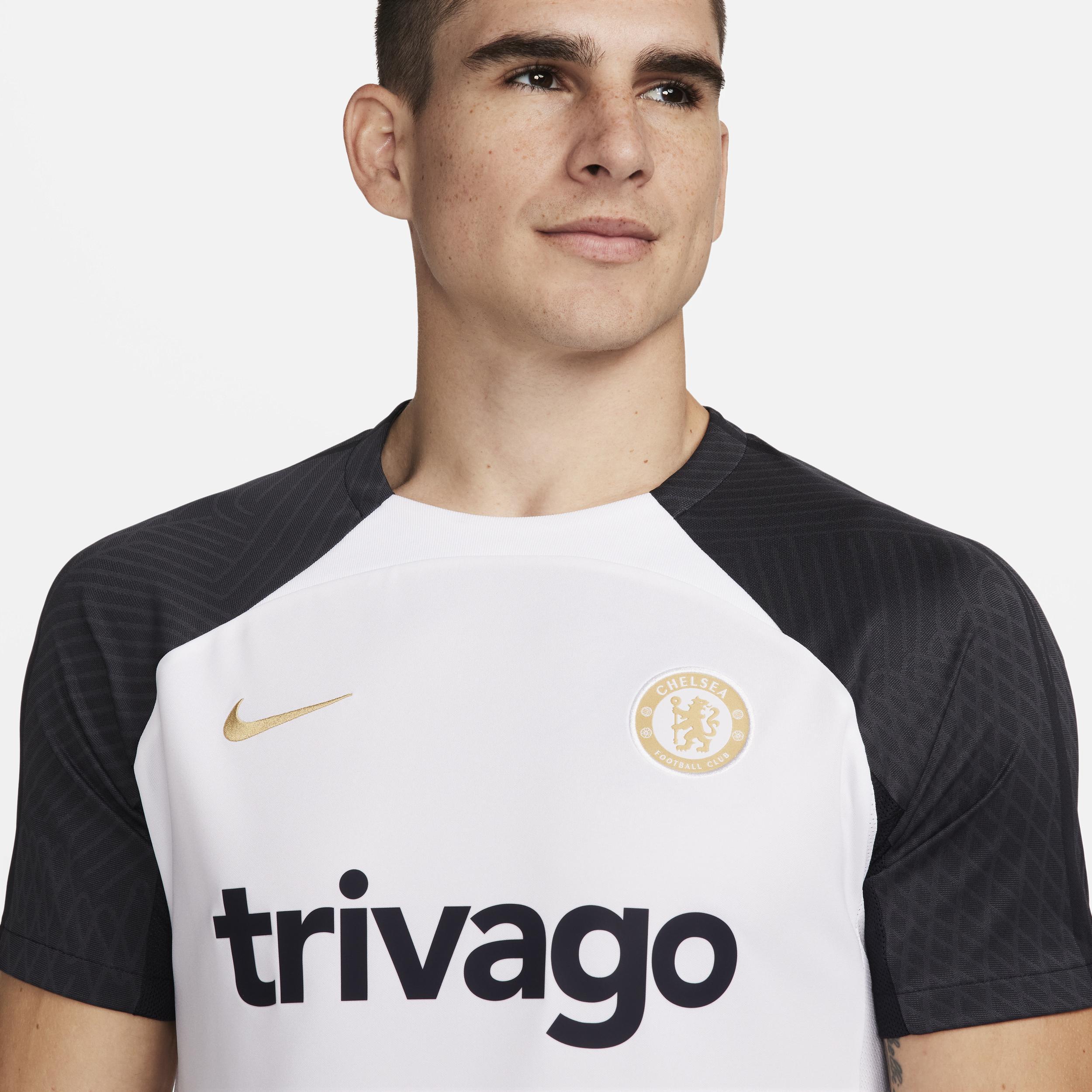 Mens Nike White Chelsea 2023/24 Strike Training Top - White Product Image