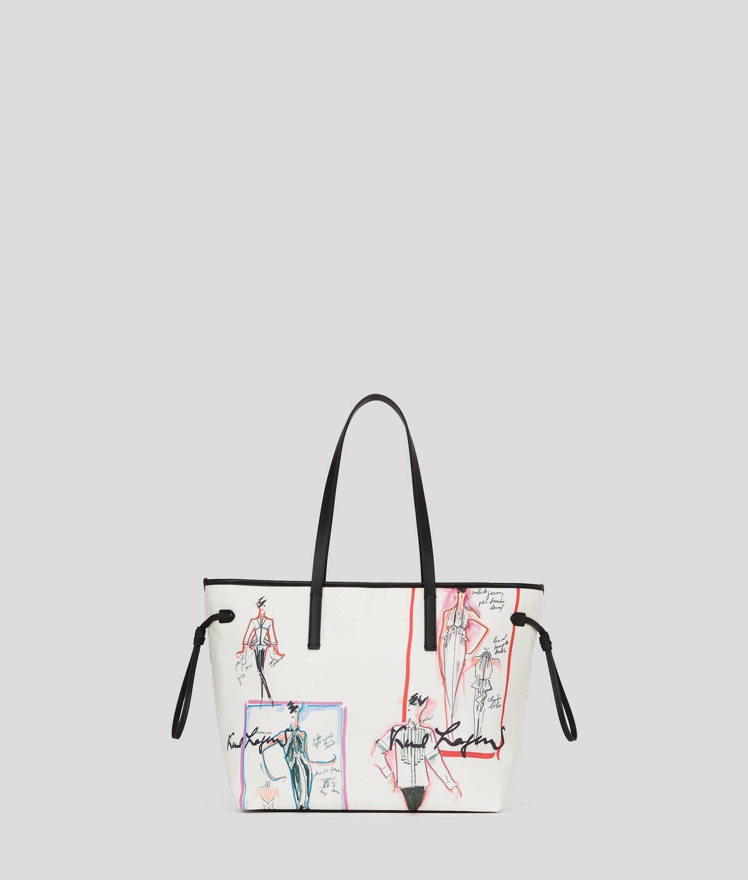 KARL SKETCHES NYLON TOTE BAG Product Image