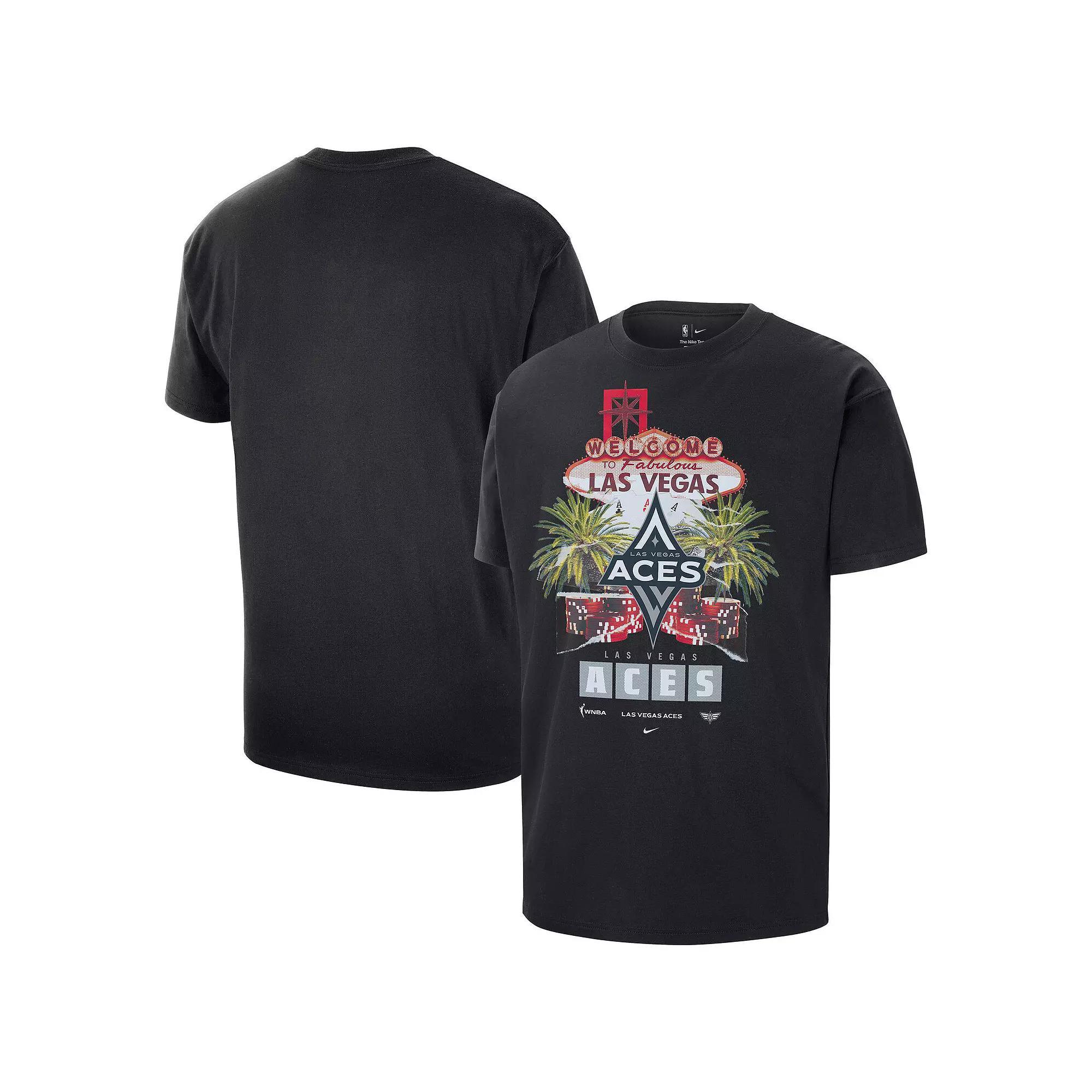 Men's Nike Black Las Vegas Aces Original Content City Edition Max90 Oversized T-Shirt, Size: Medium, Wnb Black Product Image
