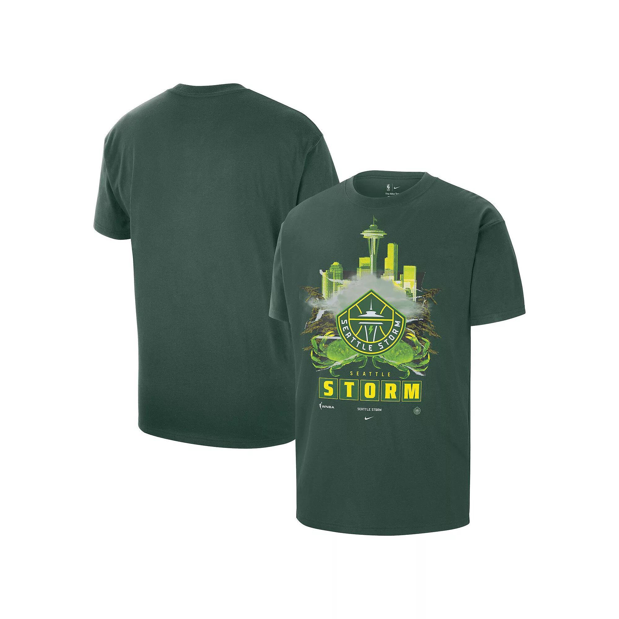 Men's Nike Green Seattle Storm Original Content City Edition Max90 Oversized T-Shirt, Size: Medium, Wnb Green Product Image