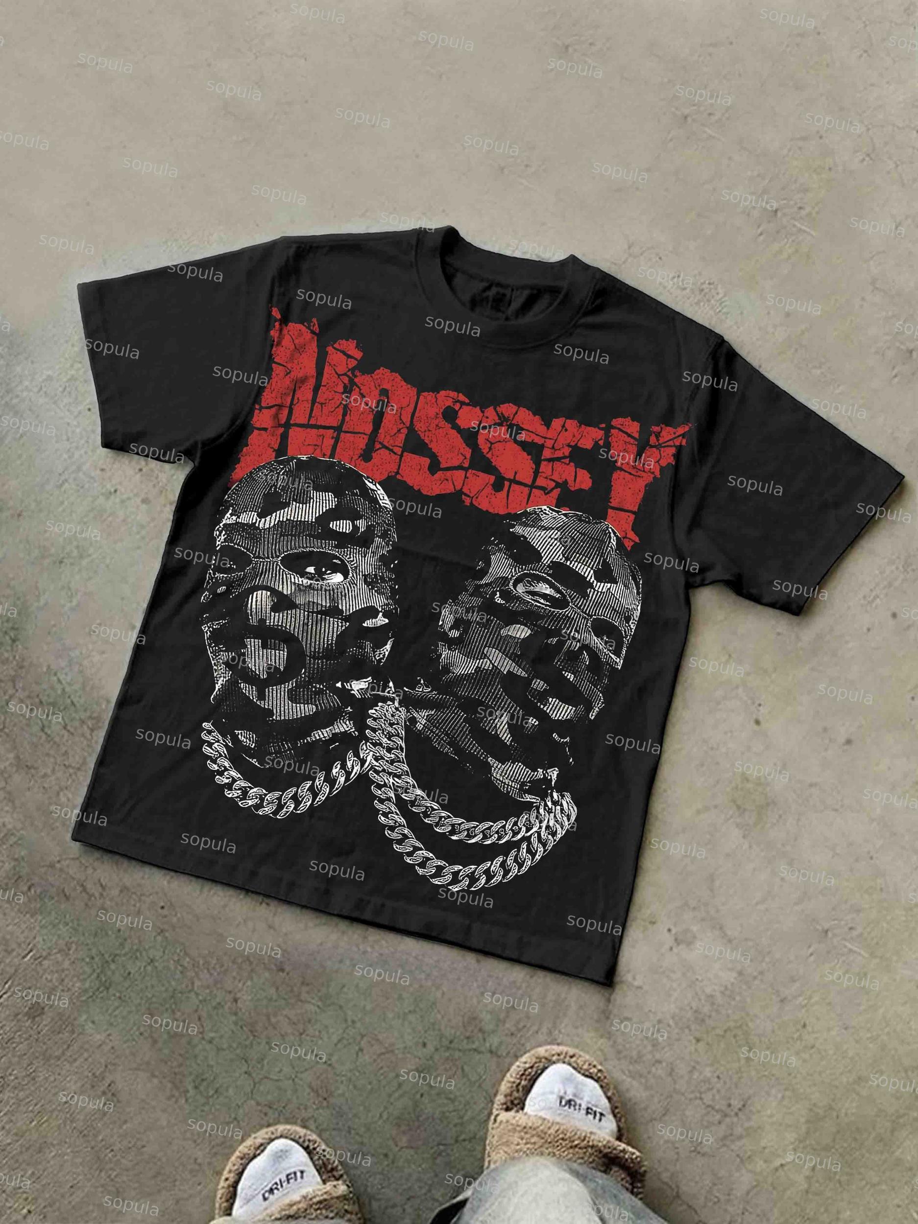 Men's Freedom Street Portrait Print Cotton T-shirt Product Image