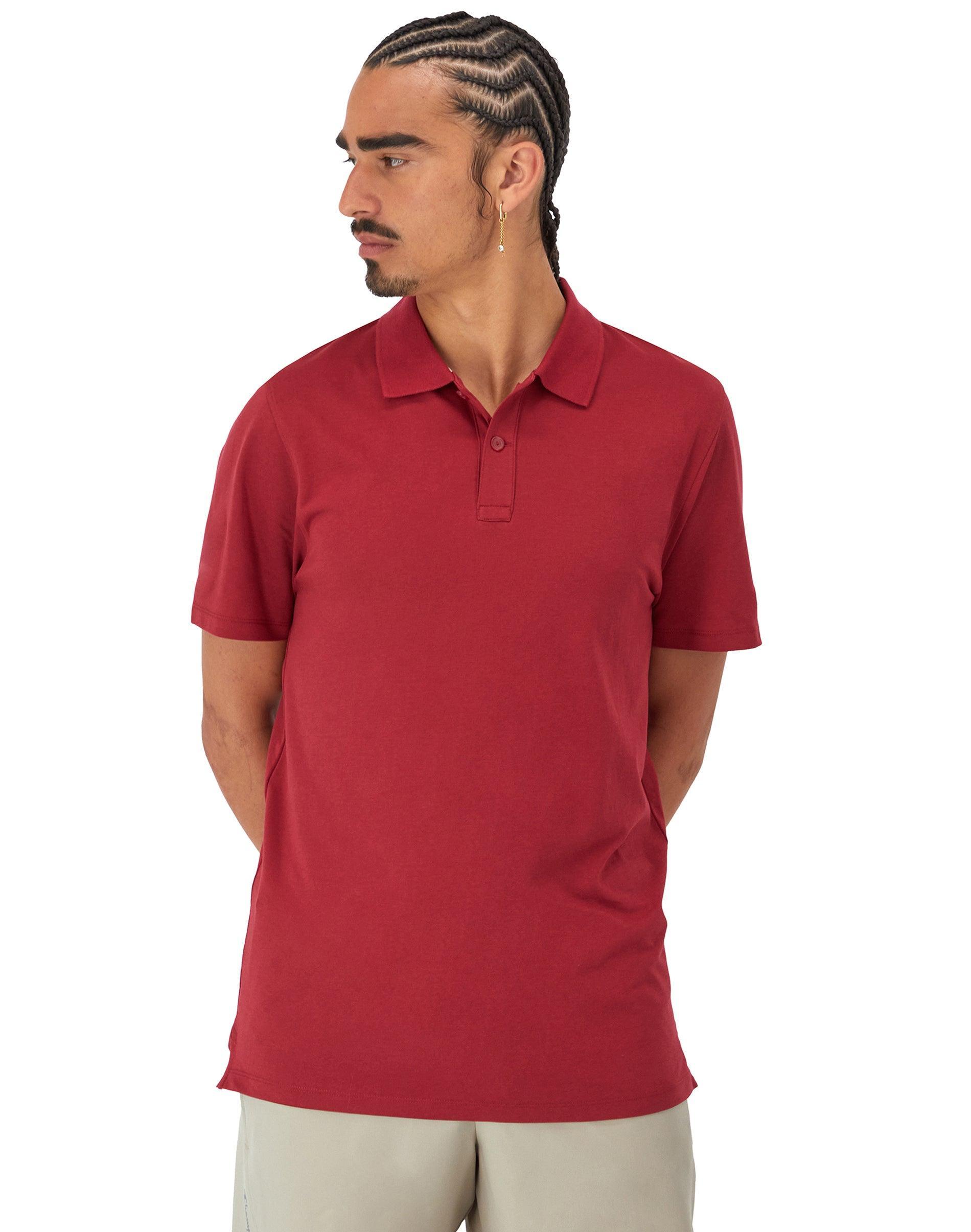Mens Champion Polo T-Shirt, Moisture Wicking Athletic Navy M Product Image