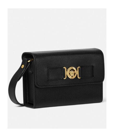 VERSACE Medusa Biggie Messenger Bag In Black Product Image