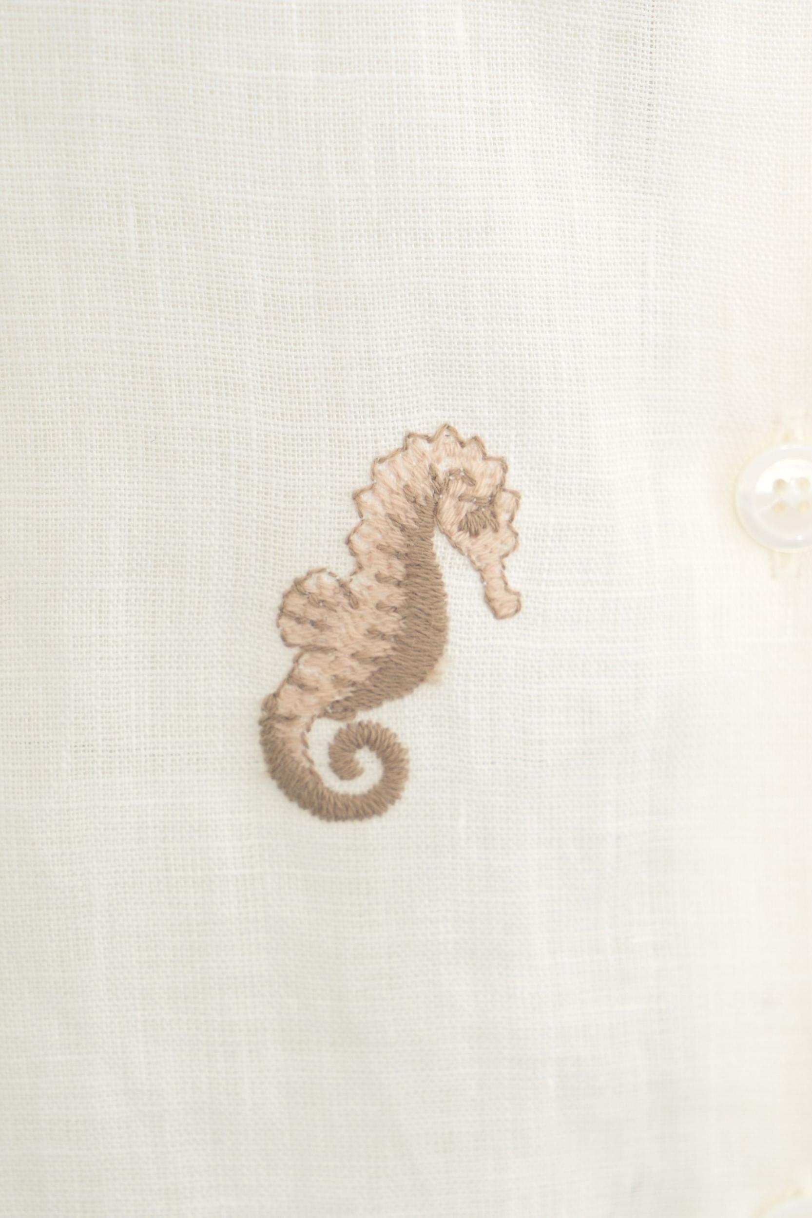 Linen blouse with embroidery Product Image