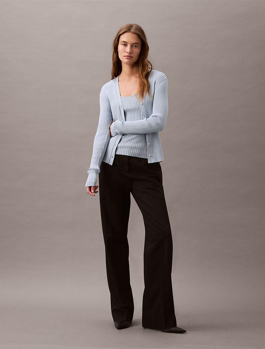 Cotton Rib Sweater Tank Top Product Image