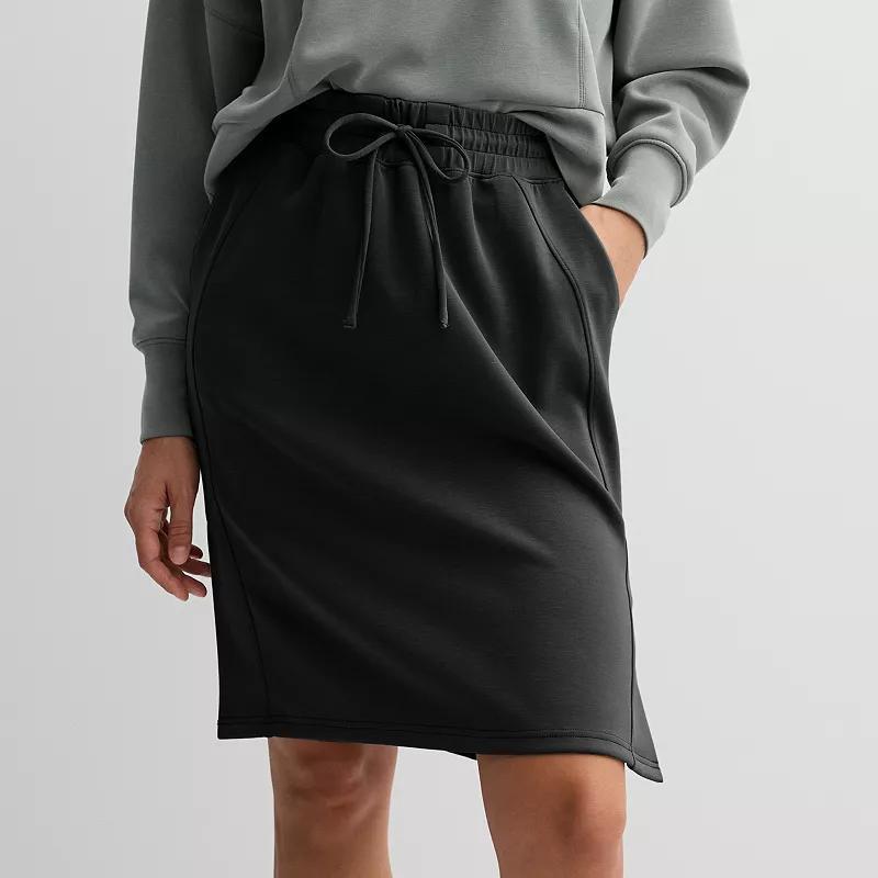 Women's FLX High-Rise Solace Midi Skirt, Size: Small, Mineral Black Product Image