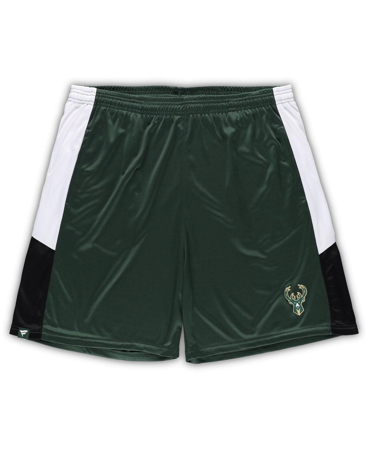 Men's Fanatics Branded Hunter Green Milwaukee Bucks Big & Tall Champion Rush Practice Shorts, Size: 4XLT, Team Product Image