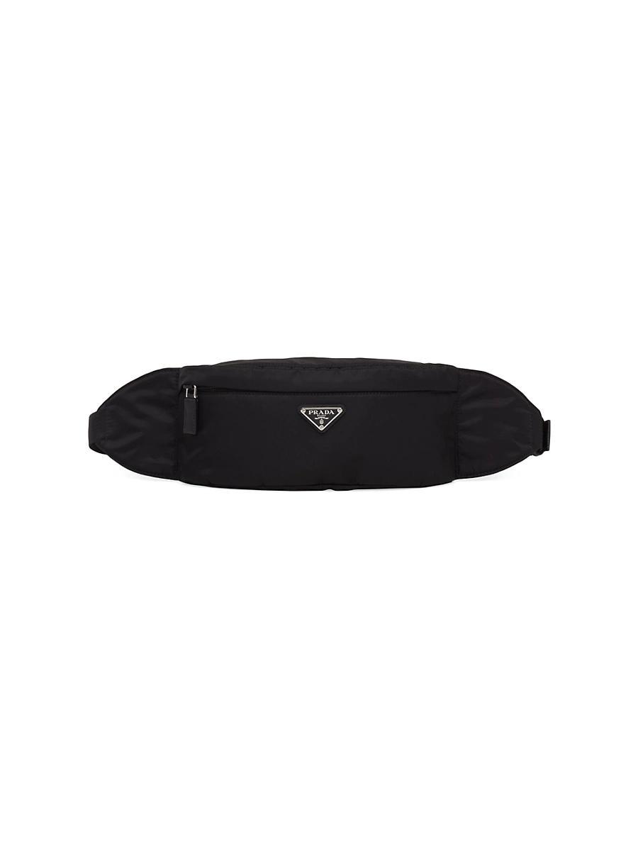 Mens Re-Nylon And Saffiano Leather Belt Bag Product Image