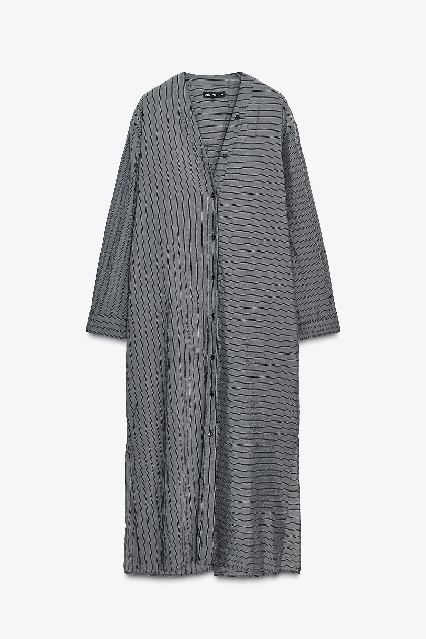 STRIPED SHIRT DRESS ZW COLLECTION Product Image