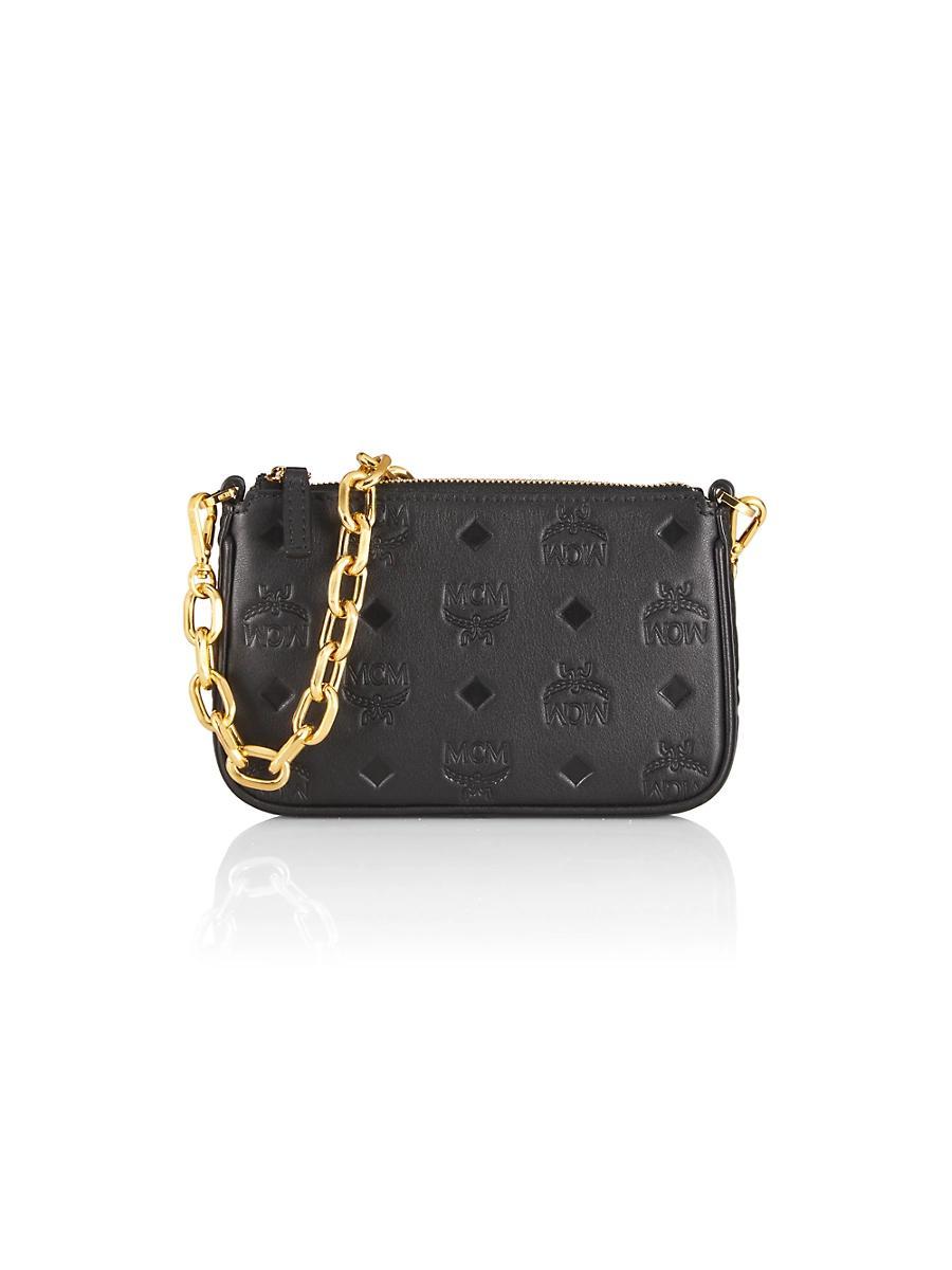 Womens Mini Aren Monogram Leather Pouch Product Image