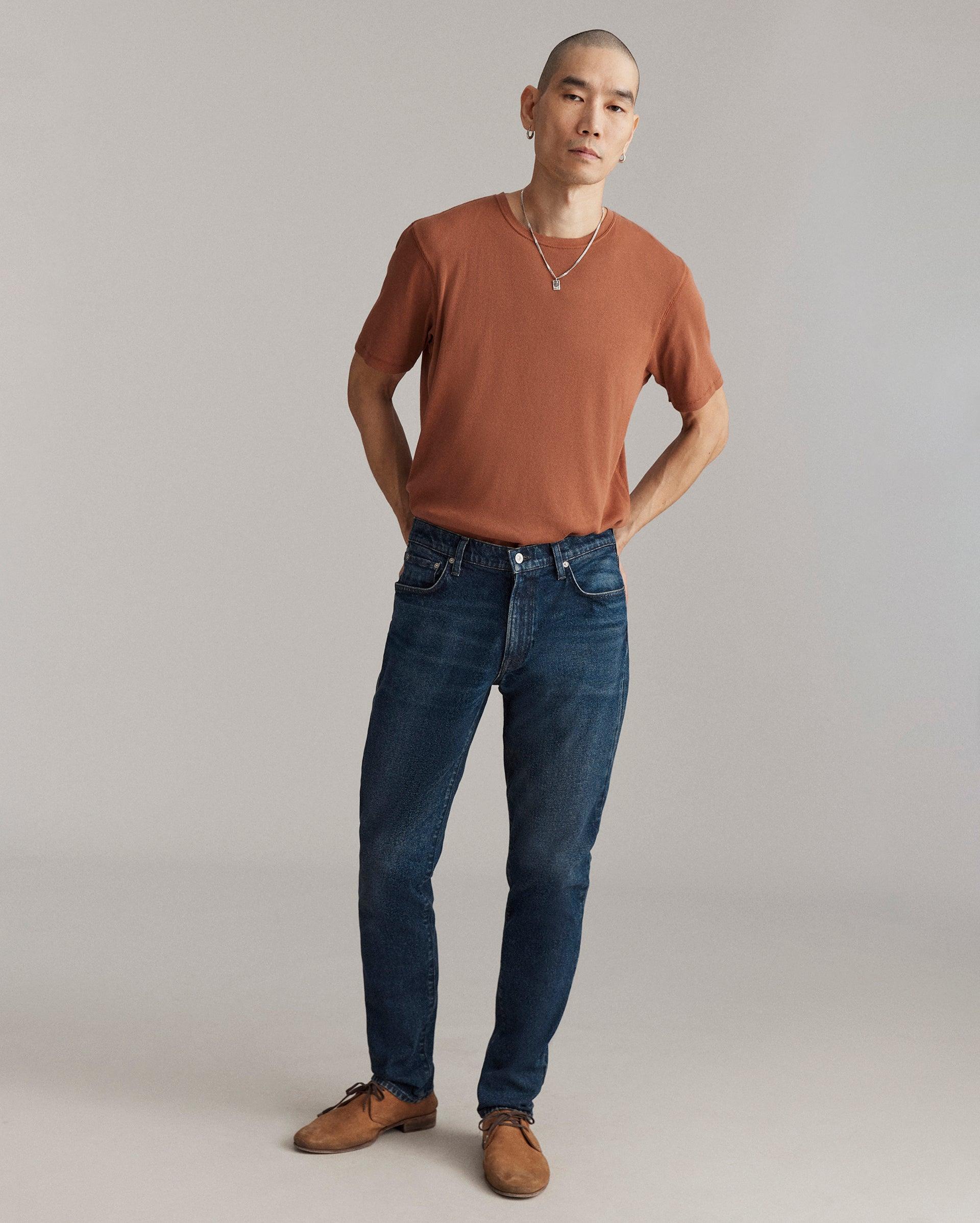 Short Sleeve Rib Crew -  Product Image