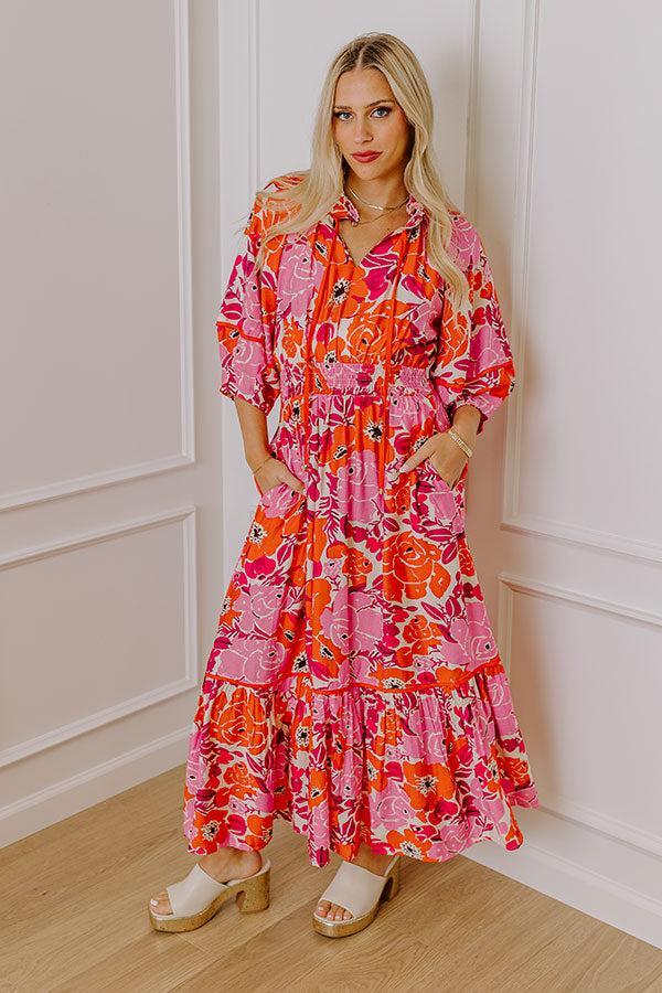 Chasing Sunsets Floral Maxi Dress Product Image