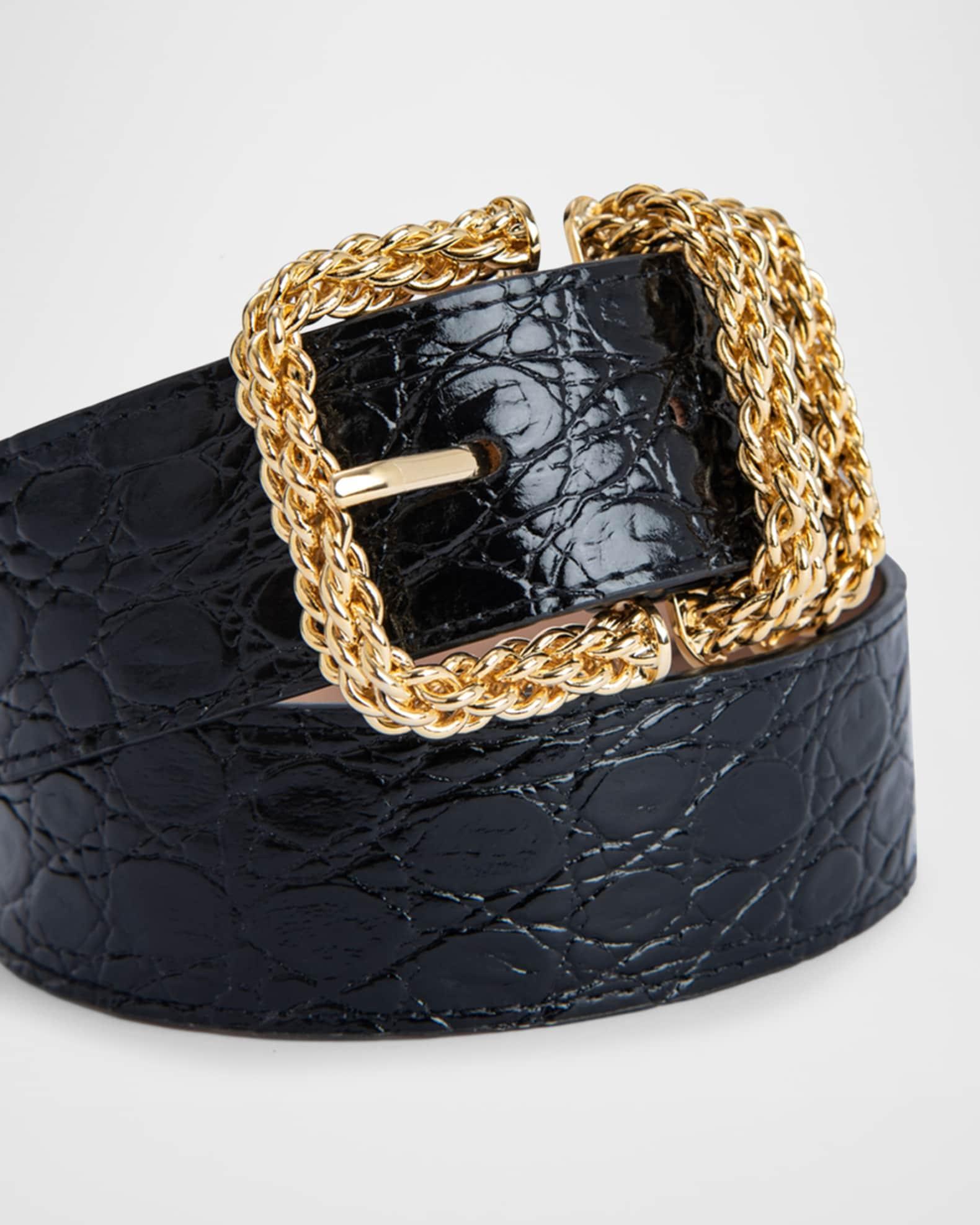 Katina Circular Moc-Croc Chain Belt Product Image