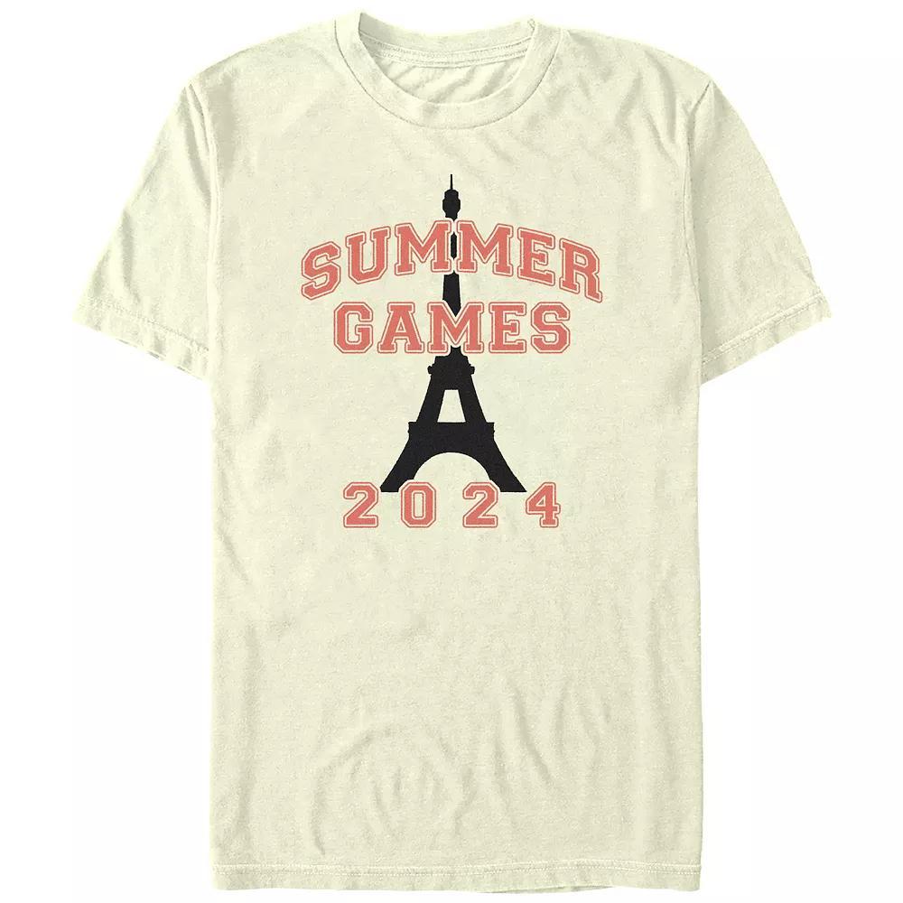 Men's Summer Games 2024 Graphic Tee, Size: Small, Natural Product Image