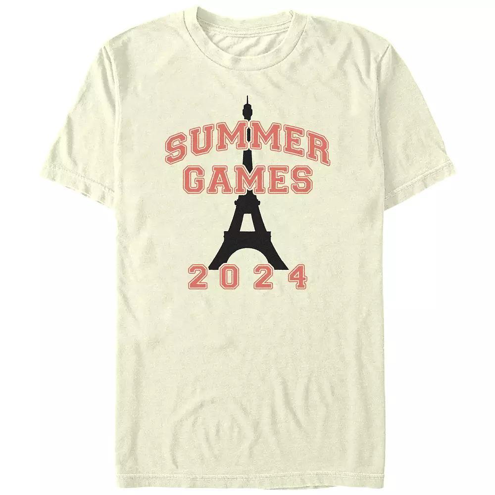 Men's Summer Games 2024 Graphic Tee, Size: Small, Natural Product Image