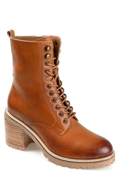 Journee Signature Malle Tru Comfort Foam Womens Leather Combat Boots Green Product Image