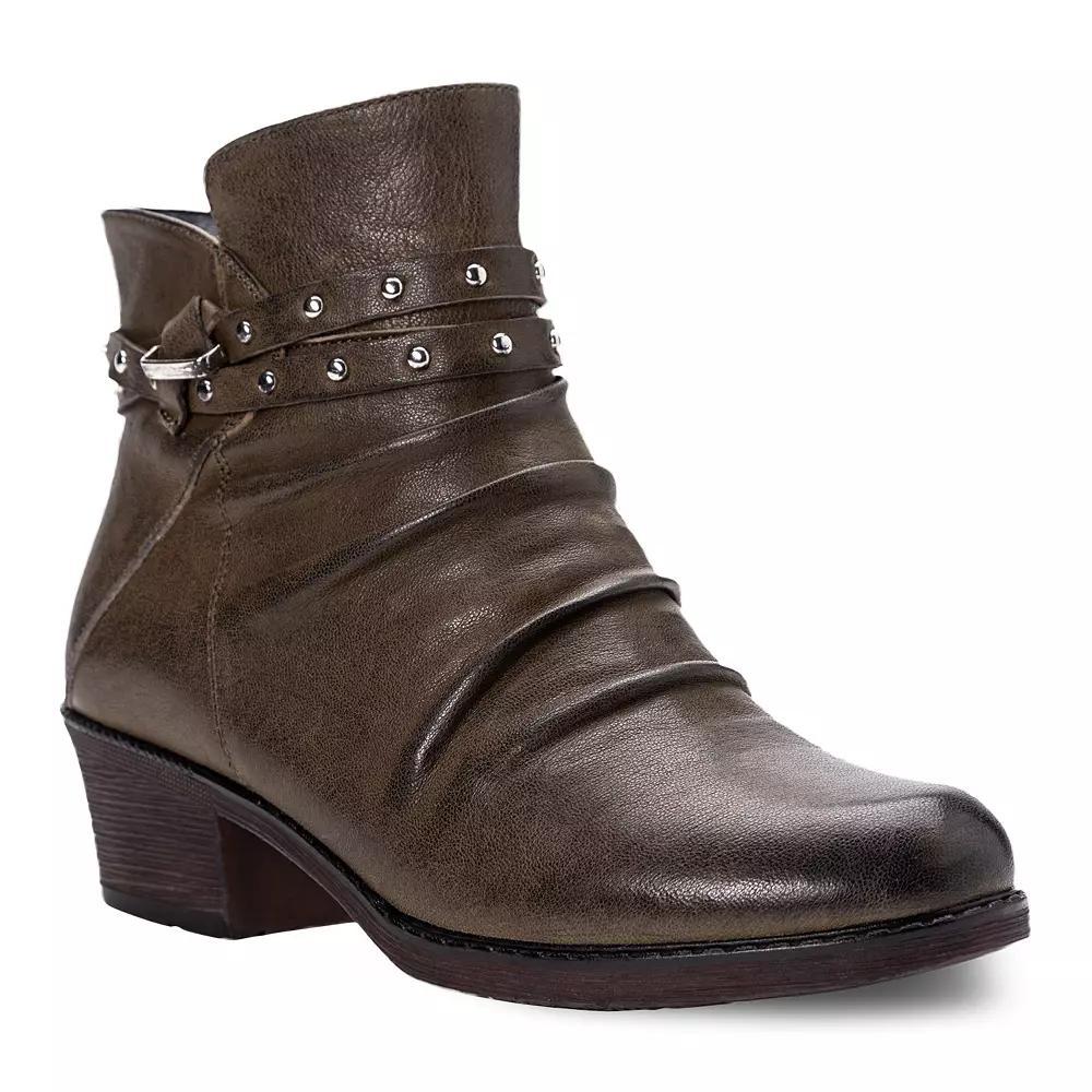 Propet Roxie Women's Leather Ankle Boots, Size: 6, Blue Product Image