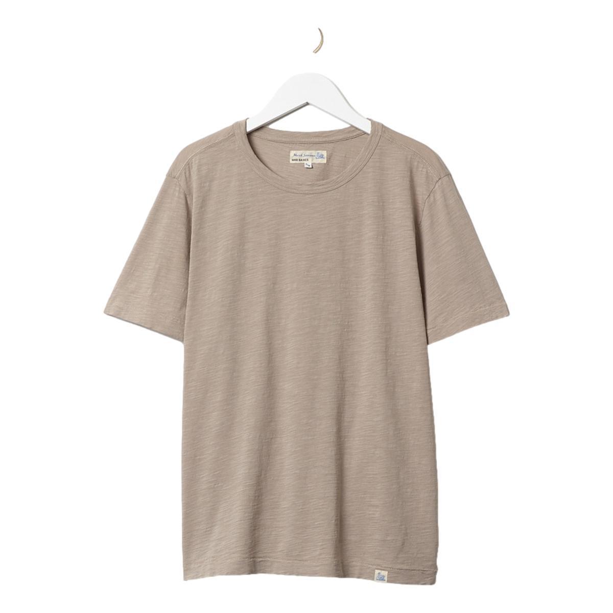 SCT04 Pima Slub Cotton T-shirt, 5,8oz, relaxed fit Greige Product Image