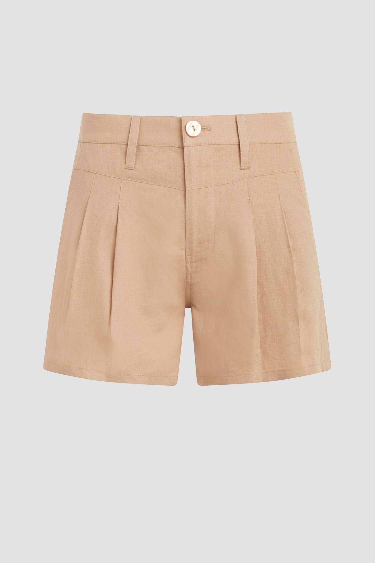 Front Yoke Pleated Short Female Product Image