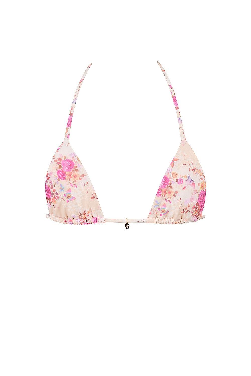 Caribe Floral Print Bikini Top Product Image