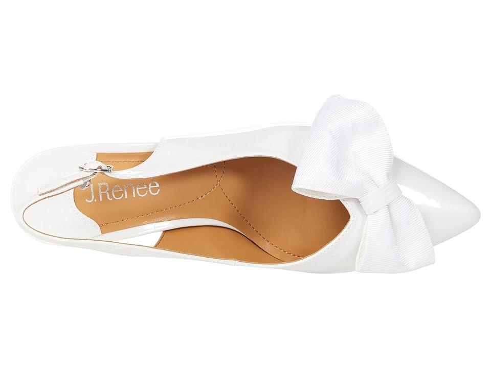 J. Renee Devika Patent Slingback Bow Pumps Product Image