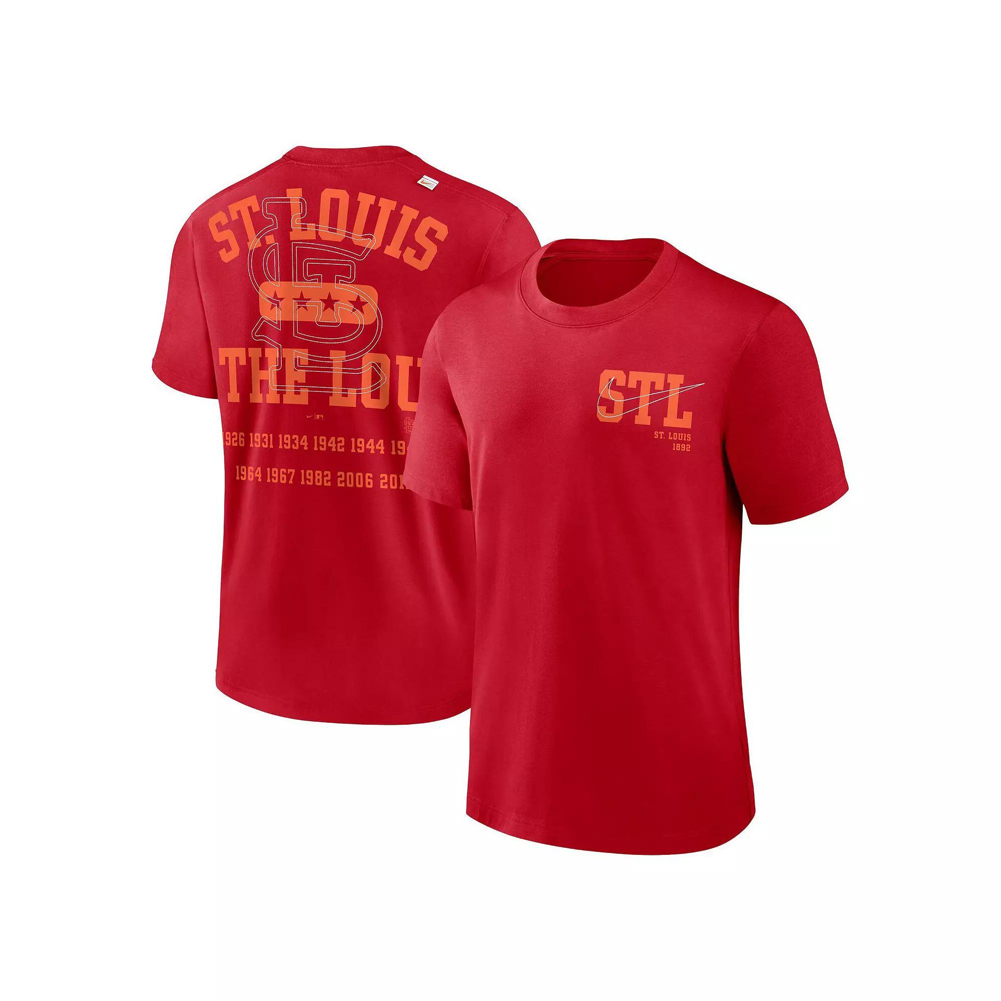 Men's Nike Red St. Louis Cardinals Statement Game Over T-Shirt, Size: 2XL Product Image