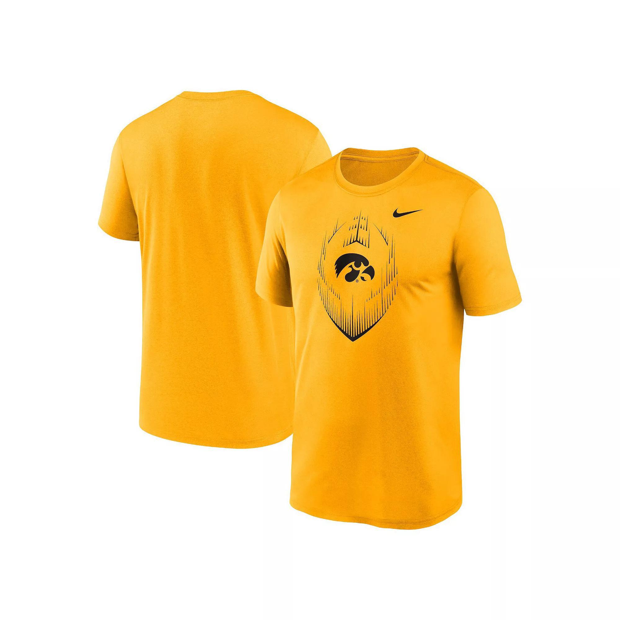 Men's Nike Gold Iowa Hawkeyes Primetime Legend Icon Performance T-Shirt, Size: Small Product Image