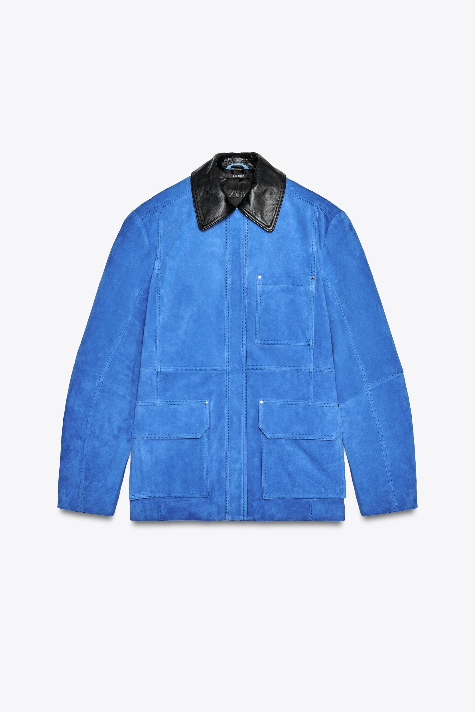OVERSIZED SUEDE COMBINATION JACKET Product Image