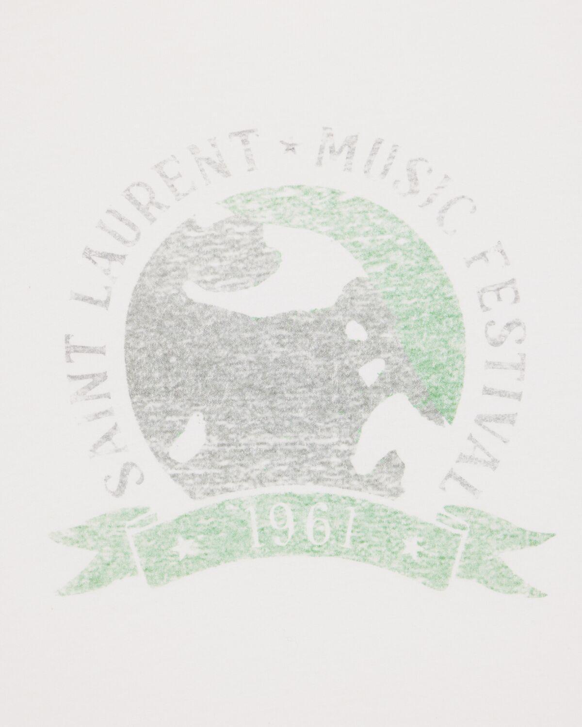 SAINT LAURENT music festival T-shirt | Saint Laurent | YSL.com Product Image