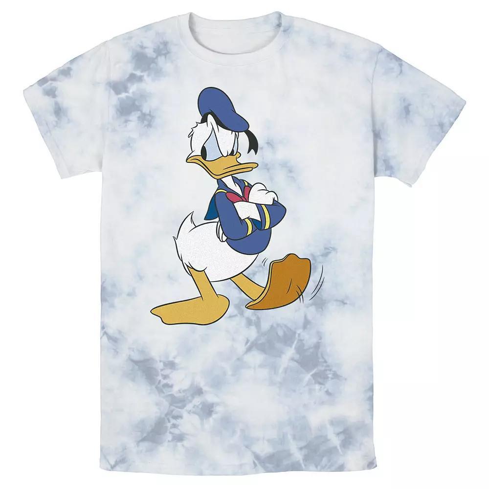 Men's Disney Donald Duck Traditional Pose Wash Tee, Size: Small, White Blue Product Image