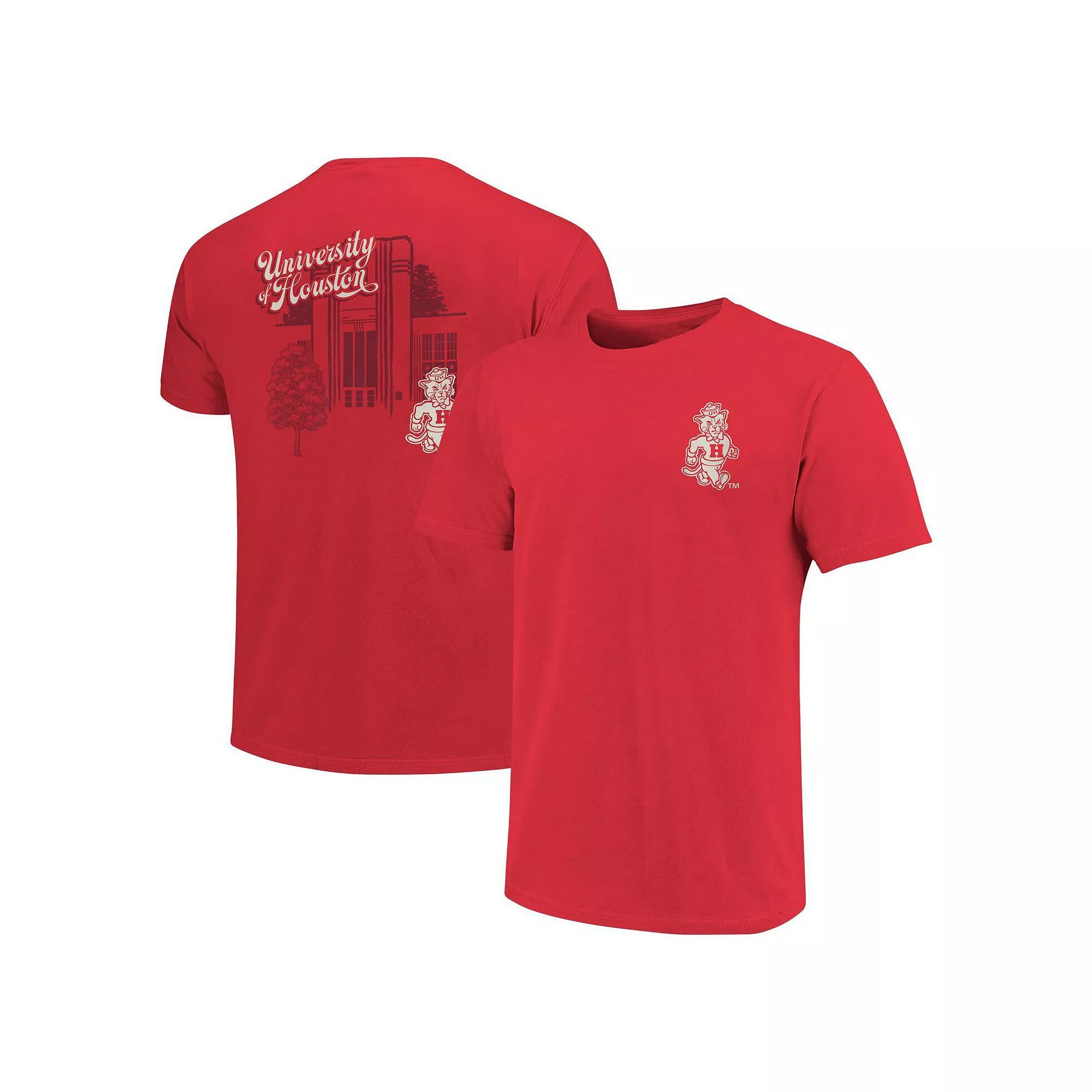 Men's Red Houston Cougars Mascot Scenery Premium T-Shirt, Size: XL, Hou Red Product Image