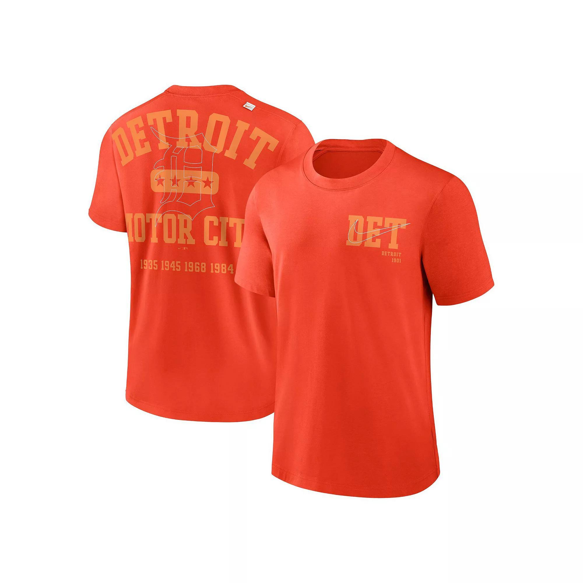 Men's Nike  Royal Atlanta Braves Cooperstown Collection Rewind Slogan T-Shirt, Size: Medium, Blue Product Image