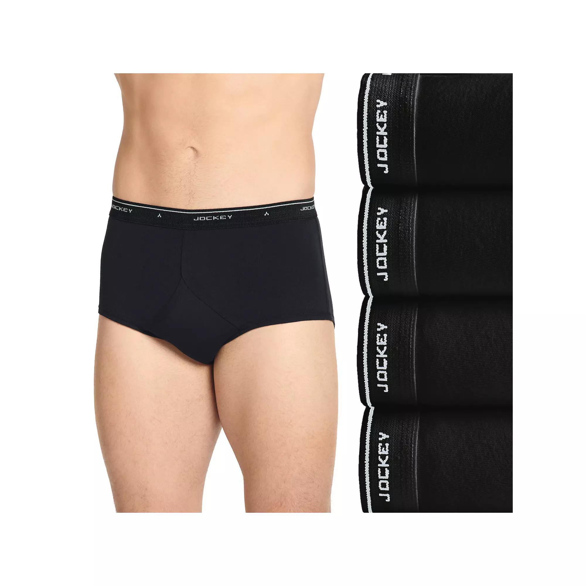 Mens Jockey 4-pack Classic Knit Full-Rise Briefs Product Image
