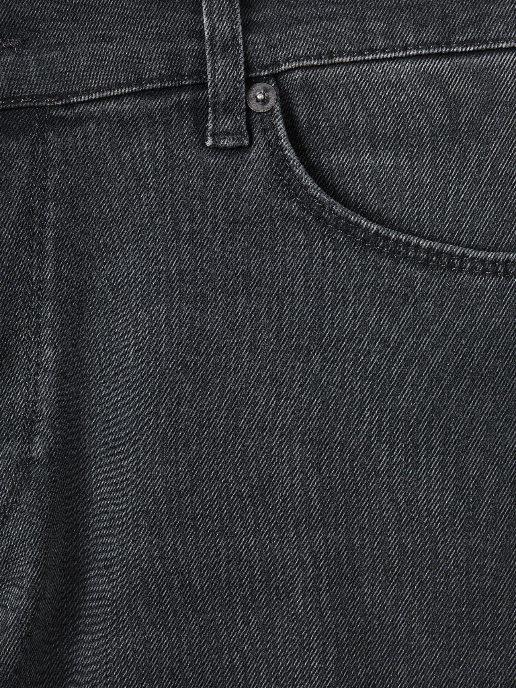 Slim Fit Washed Jersey Jeans in Grey Product Image