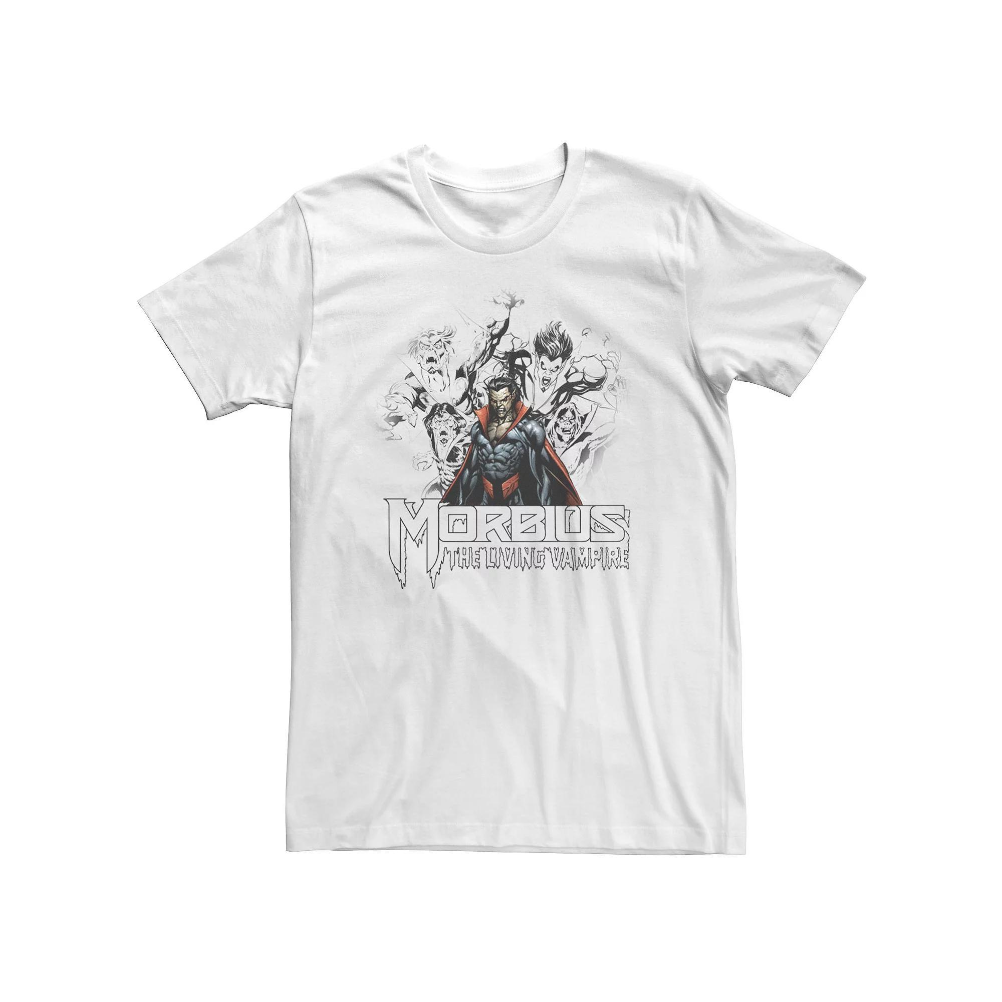 Big & Tall Marvel Morbius The Living Vampire Sketches Tee, Men's, Size: 4XL, White Product Image