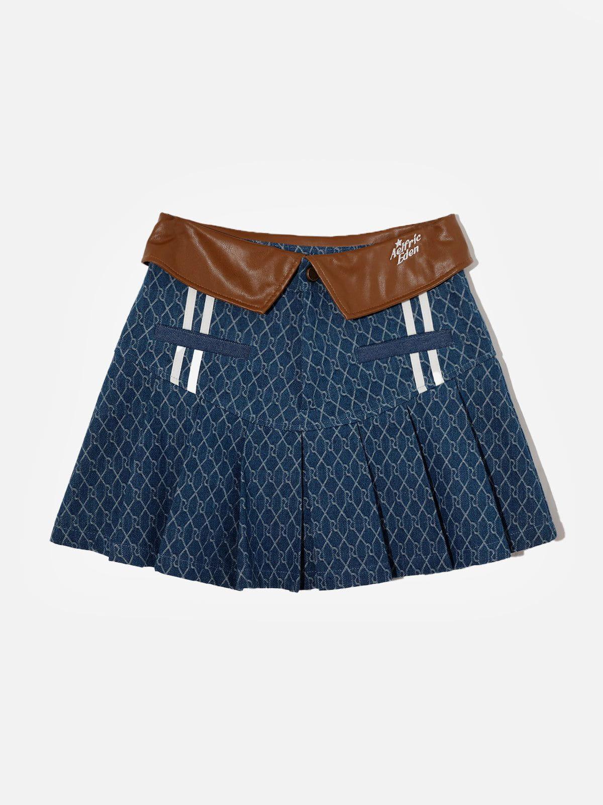 Aelfric Eden Vintage Denim Jacquard Cropped Jacket Product Image