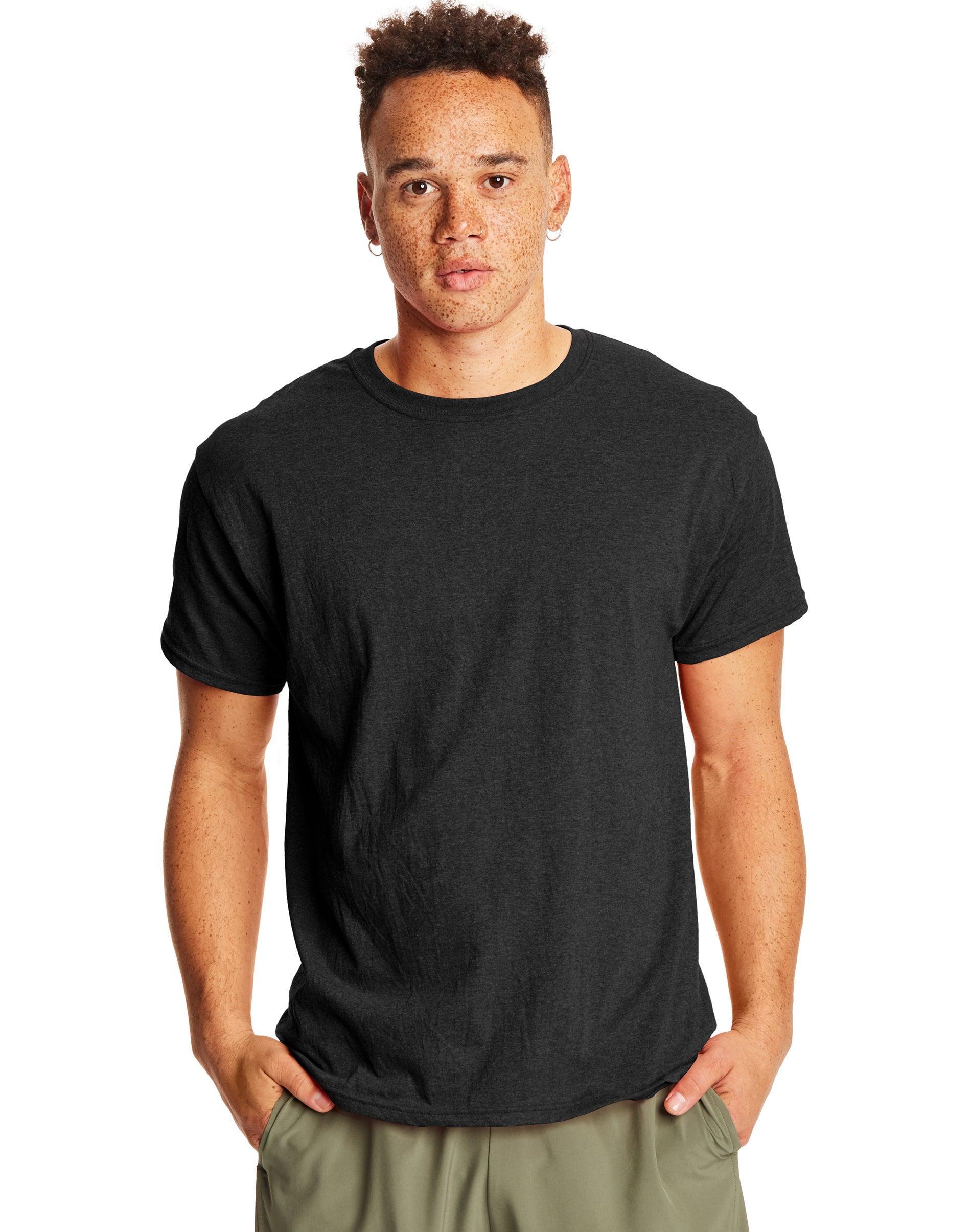 Hanes Perfect-T Unisex Tri-Blend Short Sleeve T-Shirt Deep Red Heather S Product Image