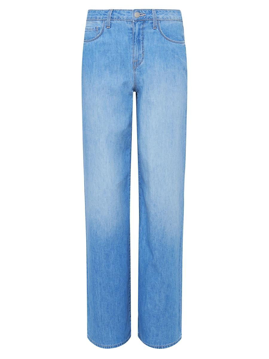 Womens Alicent High-Rise Wide-Leg Jeans Product Image