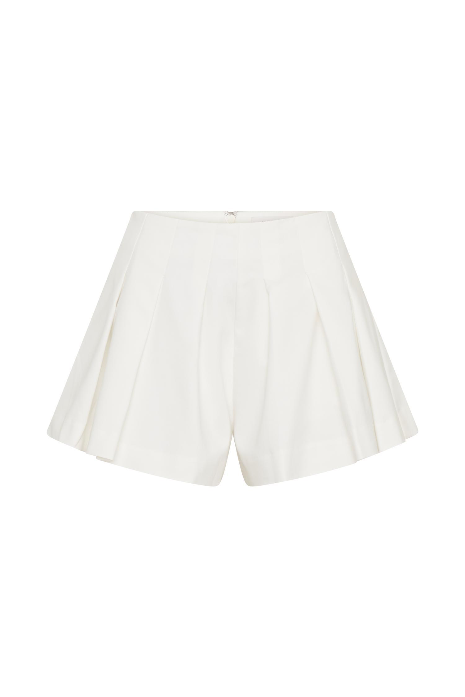 Issy Cotton Shorts - White Product Image