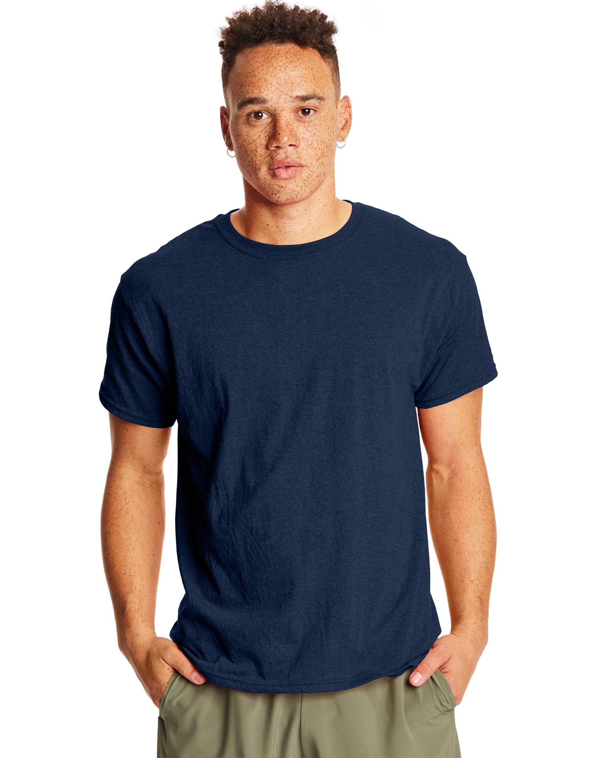 Hanes Perfect-T Unisex Tri-Blend Short Sleeve T-Shirt Deep Red Heather S Product Image